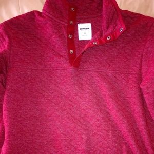 Size: M Long sleeve polyester cotton blend sweater shirts Brand: Sonoma & like